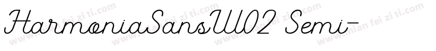 HarmoniaSansW02 Semi字体转换
